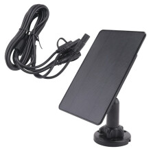 2X 12V/1A 6V/2A Solpanel Micro-USB+Type-C Utomhussolceller Laddare Solpaneler för Säkerhetskamera Hemljussystem