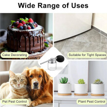 2X Diatomaceous Earth Powder Duster, Anti-Clogging Powder Duster Applicator Spray Bottle for Gardening, Farms, Cocktails