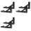 6Pcs Campervan Folding Bracket Table Shelf Motorhome Caravan Black Finish Stainless Steel  Folding Bracket 1
