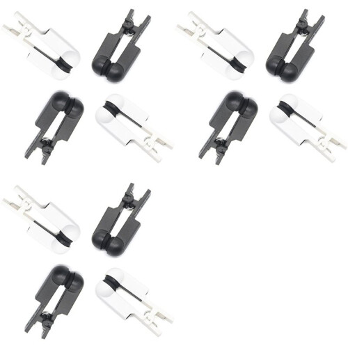 Ear Clip Electrode Double-Sided Rubber  Comfortable, Compatible for Tens Unit & CES Stimulation 6 Pair 1