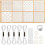 48Pcs Plastic Sashiko-Stencil Kit 4.7 X 4.7Inch Geometric Pattern Template Drawing  Embroidery Pattern for Beginners 2