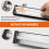 2X Luminária UVB T5 HO para Répteis com Lâmpada UVB 10.0, 24W de Alta Potência, Barra de Luz UVB T5 de 22 Polegadas com Plugue Americano 8