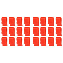 24pcs Silicone Dutch Oven Lid Clips - Non-Slip, Flexible,Pot Protectors Red