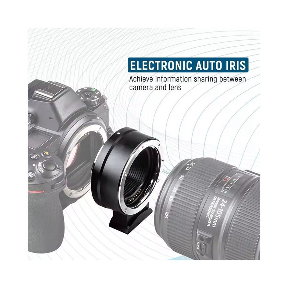 4X Ef-Eosr Automatic Adapter Ring Ef Auto Focus Lens Adapter For Ef And Ef-S Lens Dslr Lens Ef Port Black 4713211491821