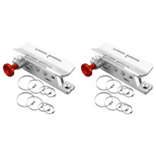 2X Support Universel pour Extincteur, Support de Fixation Rapide en Aluminium pour Arceau de Sécurité avec 16 Pinces