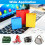 240 Set Kit Occhielli Occhielli Occhielli, Kit Occhielli Occhielli da 1/2 Pollice con Strumenti e Scatola Portaoggetti Argento 7