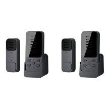 2X Wireless Intelligent Intercom Doorbell Two-Way Audio Long Distance Elderly One Button Pager with 6 Ringtones