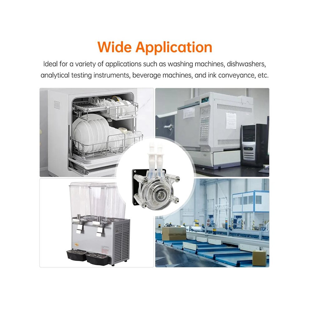 3X New 24V Peristaltic Pump Large Flowrate Liquid Dosing Pump 3000Ml/Min 3 Rollers With Pharmed Bpt Tube 6033698175426