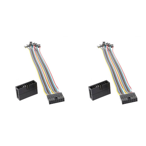 2X Multi Functional for  Front Panel Connector Adapter Cable for Computer Case Server Switches Extension Cord