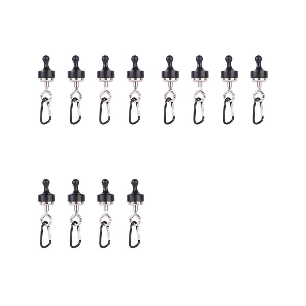 12X Camping Tent Magnets,Canopy Magnetic Hooks With Stainless Steel Carabiner For Camping,Cruise Hanging 6031970078526