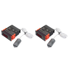 2X Humidity Controller SVWL-8040 220V LED Digital Air Humidity Control Meter with Temperature Sensor Probe 1%-99% RH