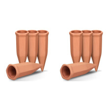 8X Picchetti per Irrigazione In Terracotta, Picchetti per Irrigazione per Bottiglie di Vino, Inserto per Fioriera Autoirrigante A Rilascio Lento per
