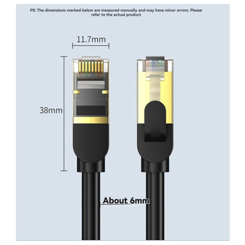 2X Cat8 40Gbps Ethernet Cable 1.5M 2000MHz High Speed Internet Double Shield Networking for PS5 PC Router 2