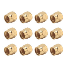 24 Stück SMA-Stecker-Staubschutzkappen, SMA-Buchsen-Staubschutzkappen, Vergoldete Koaxialstecker-Schutzkappen
