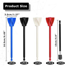 Pack of 8 Reusable Paint Mixer, 1/4 Drill Epoxy Resin Mixing Paddle, Epoxy Resin Stirrer, Epoxy Stirrer Attachment