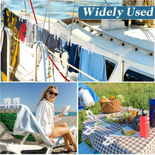 16 Pack Marine Boat Rail Towel Clips Storm Proof Large Clips Pontoon Boat Towel Organizer Multi-Purpose Outdoor Laundry