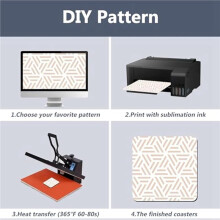 100Pcs Sublimation Blank Cup Coasters,4x4 Inch Blank Cup Mat for Sublimation Transfer Heat Press Printing DIY Crafts