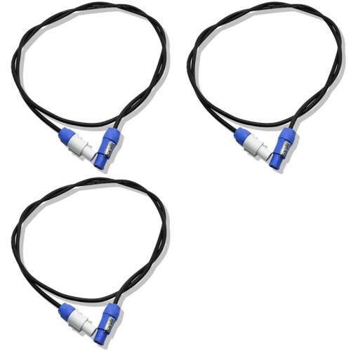 3pcs 1M AC Power Cable for  Moving  Light  5R/7R Moving  Light Extension Powercon Cable