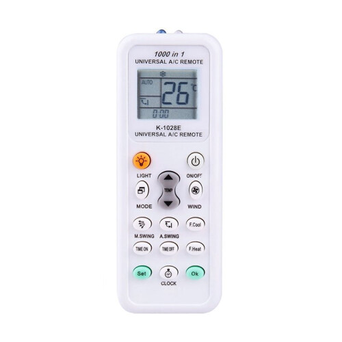 6X Universal 1000 in 1 LCD Low Power Consumption K-1028E Air Condition A/C Remote Control Controller 1