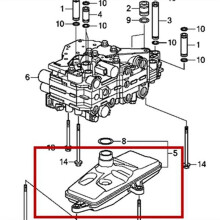 4X 25420-5T0-003 25450-P4V-013 Automatic Transmission Filter Kit for FIT 1.5L 1.8L 2014-2019 254205T0003