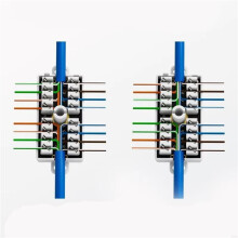 8X RJ45 Cat6-Anschlussdose für Ethernet-Netzwerkkabel-Anschlusszubehör
