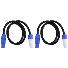 2X Stage Light PowerCON AC Power Cable In/OUT Conversion Extension Wire 3x1.5mm²