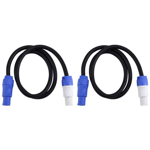 2X Stage Light PowerCON AC Power Cable In/OUT Conversion Extension Wire 3x1.5mm²