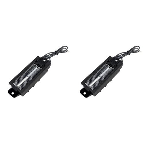 2X Elemento de Aquecimento de Ar PTC 12V 100W com Termostato Constante, Termistor e Sensor de Aquecimento Elétrico para Incubadora