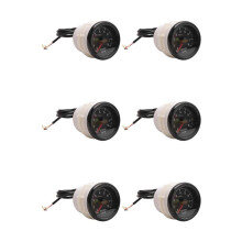 6pcs 52MM Electrical Tachometer 0-8000 RPM 2inch RPM Tacho Meter for 2 3 4 5 6 8 Cylinder Gasoline Engine Car Boat Yacht