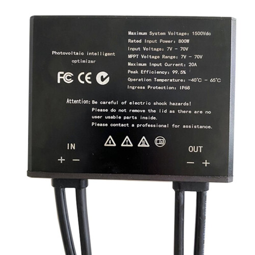 5X 800W MPPT Power Optimizer Solar PV Optimization Efficiency Boosting Module to Solve Power Drop Caused By Occlusion