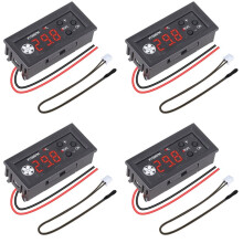 4X Regolatore di Temperatura Della Ventola, Modulo Regolatore di Velocità Della Ventola A 4 Fili PWM da 12 V CC con Sonda di Temperatura per PC con