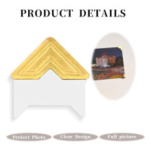 960 Pieces Photo Corners for Scrapbooking, Gold Photo Corner Stickers, Self-Adhesive Photo Mounting Corners,Multicolor