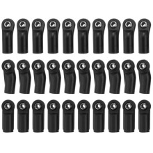 30 PeçAs PláStico M4 Rod Ends Link Balls Linkage Joint para 1/10 RC Esteira Carro Axial SCX10 II 90046 PeçAs AcessóRios