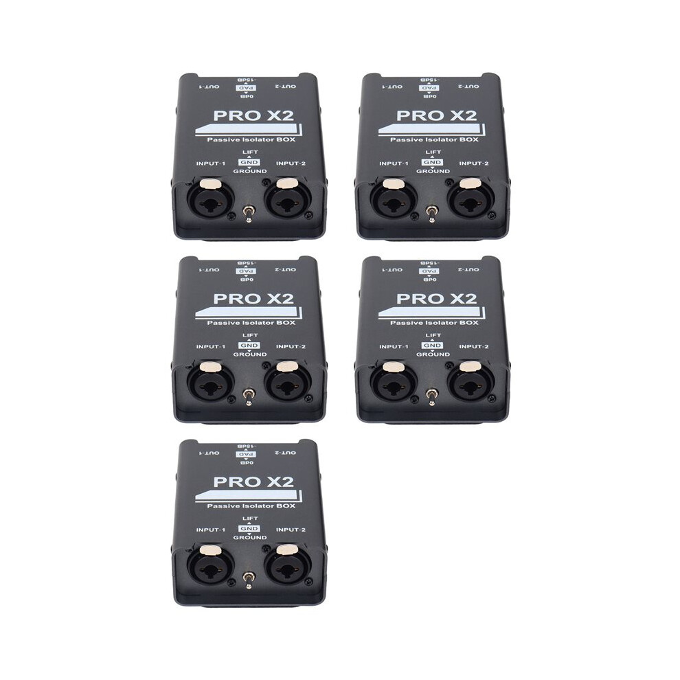5X New 2-Way Audio Isolator, Audio Current Eliminator, Xlr 6.5, Permalloy Isolator, Mixer Live Broadcast 6031712993728