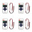 4X 11 Key RF  Wireless Remote Controller Controller for Single Color LED Strip Lights Wireless  Control Dimmer 1
