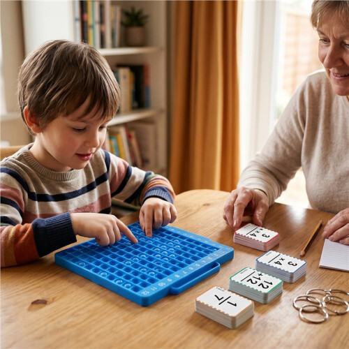 Math Flash Cards + Multiplication Board, Educational Games for Kids in 1st to 6th Grade 2