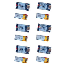 6X Module SmolSlime Basé sur le Module NRF SlimeVR, ProMicro NRF52840 + (LSM6DSV + QMC6309), avec Batterie