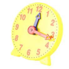 20pcs 4 Inch Student Learning Clock  Model Teacher Gear Clock 12/24 Hour School Learning Tools