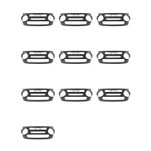 10X Auto-Blenden-A/C-Klimaanlage für CRV CR-V 2007-2012, Dash-Kit, Einbau der Armaturenbrett-Konsolenblende, Adapterplatte AT