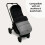 My Babiie Universal Footmuff - Grey & Black 6