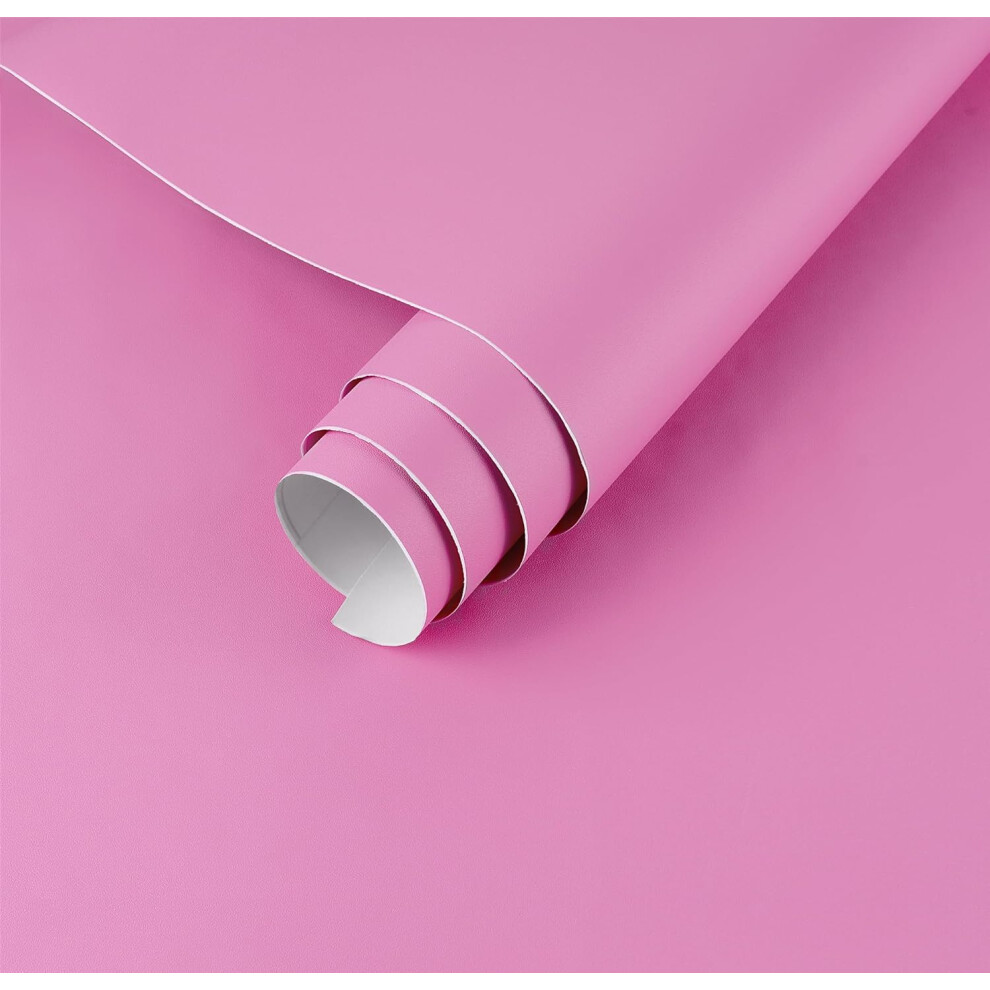 Self-Adhesive Wall Wallpaper Vinyl Wall Covering 60 Cm X 5 M Pink Matte Â Self Adhesive Wallpaper, Vinyl Wallpaper Film, Wallpaper Roll 5902362863871