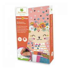 Kit criativo - SYCOMORE - 3 Mini mosaicos de animais macios - Multicolorido - A partir de 5 anos - Criança