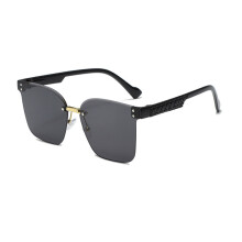 (Style5)Stilvolle quadratische Sonnenbrille mit UV400-Schutz und PC-Gläsern für Spielen und Reisen