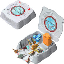 Mattel Jurassic World Distortus Rex Lab Sensory Playset with 8 Mini Figures, Model Clay and Spin & Pop Fidget Features in Fold Up Case, JKG89