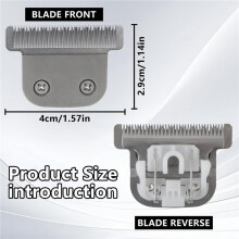 4PCS Replacement Detachable T Blade for T Blades for Trimmer Models 9864/9864SS/9686/9818A/9854L//9870/9888/9937