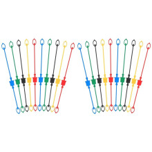 20sets Hydraulic Dust Caps & Plugs Set, Quick Coupler Cover Hydraulic Hose Dust Cap for 1/2inch Flat Face Couplings