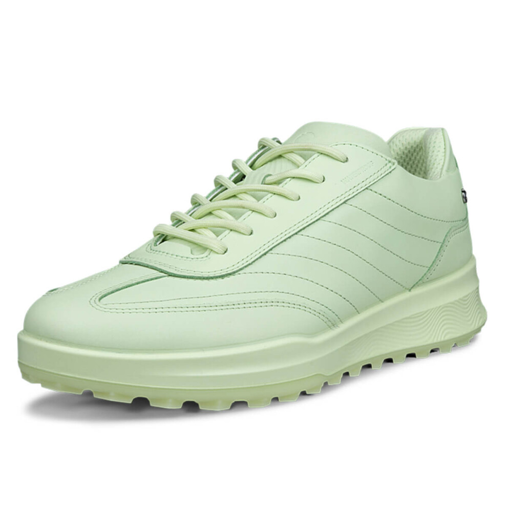 Ecco (Uk 5-5.5, Lime ) Womens 2026 Street Vibe Lace Waterproof Spikeless Leather Golf Shoes Cream