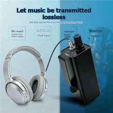 2X PM2 Hoofdtelefoonversterker XLR / 6,35 mm Audio-Interface Versterker Converter Clip-Mount Hoofdtelefoonversterker Converter