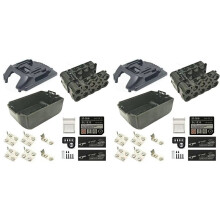 2X BL1830B Lithium Ion Battery Case 10X18650 for 18V Box Top Bottom Shell LED Sticker Housings