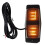 8X Smoked Amber Front Grill Light LED  Lamp for     Lorry Front Double Burner Indicator Light 6